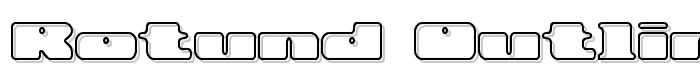 Rotund Outline BRK font
